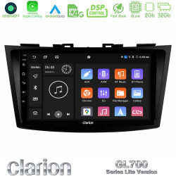 Clarion GL700 Lite Series 8Core Android11 2+32GB Suzuki Swift 2011-2016 Navigation Multimedia Tablet 9 Με Carplay -amp; Android Auto