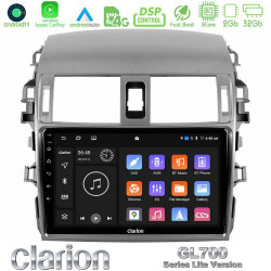 Clarion GL700 Lite Series 8Core Android11 2+32GB Toyota Corolla 2008-2010 Navigation Multimedia Tablet 9 Με Carplay -amp; Android Auto