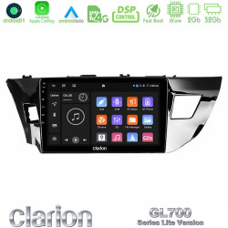 Clarion GL700 Lite Series 8Core Android11 2+32GB Toyota Corolla 2014-2016 Navigation Multimedia Tablet 10 Με Carplay -amp; Android Auto