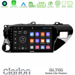 Clarion GL700 Lite Series 8Core Android11 2+32GB Toyota Hilux 2017-2021 Navigation Multimedia Tablet 10 Με Carplay -amp; Android Auto