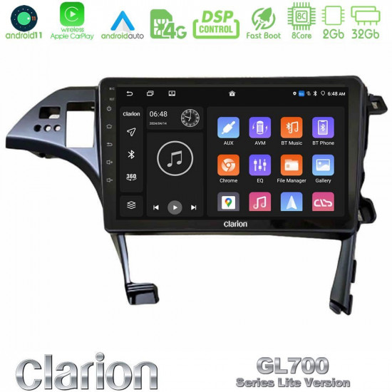 Clarion GL700 Lite Series 8Core Android11 2+32GB Toyota Prius 2010-2015 Navigation Multimedia Tablet 10 Με Carplay -amp; Android Auto Clarion GL700 Lite Series 8Core Android11 2+32GB Toyota Prius 2010-2015 Navigation Multimedia Tablet 10 Με Carplay -amp; Android Auto