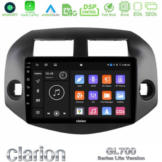 Clarion GL700 Lite Series 8Core Android11 2+32GB Toyota Rav4 2006-2012 Navigation Multimedia Tablet 10 Με Carplay -amp; Android Auto Clarion GL700 Lite Series 8Core Android11 2+32GB Toyota Rav4 2006-2012 Navigation Multimedia Tablet 10 Με Carplay -amp; Android Auto