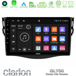Clarion GL700 Lite Series 8Core Android11 2+32GB Toyota RAV4 Navigation Multimedia Tablet 9 Με Carplay -amp; Android Auto