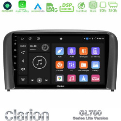Clarion GL700 Lite Series 8Core Android11 2+32GB Volvo S80 1998-2006 Navigation Multimedia Tablet 9 Με Carplay -amp; Android Auto