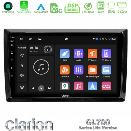 Clarion GL700 Lite Series 8Core Android11 2+32GB VW Beetle Navigation Multimedia Tablet 9 Με Carplay -amp; Android Auto Clarion GL700 Lite Series 8Core Android11 2+32GB VW Beetle Navigation Multimedia Tablet 9 Με Carplay -amp; Android Auto