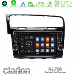 Clarion GL700 Lite Series 8Core Android11 2+32GB VW GOLF 7 Navigation Multimedia Tablet 9 Με Carplay -amp; Android Auto (OEM Look)