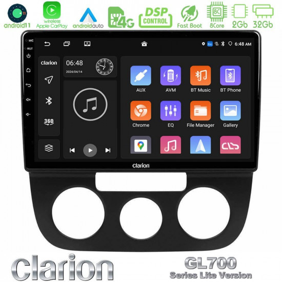 Clarion GL700 Lite Series 8Core Android11 2+32GB VW Jetta Navigation Multimedia Tablet 10 Με Carplay -amp; Android Auto Clarion GL700 Lite Series 8Core Android11 2+32GB VW Jetta Navigation Multimedia Tablet 10 Με Carplay -amp; Android Auto