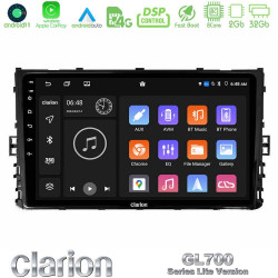 Clarion GL700 Lite Series 8Core Android11 2+32GB VW MQB 2017-gt; Navigation Multimedia Tablet 9 Με Carplay -amp; Android Auto