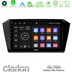 Clarion GL700 Lite Series 8Core Android11 2+32GB VW Passat Navigation Multimedia Tablet 10 Με Carplay -amp; Android Auto