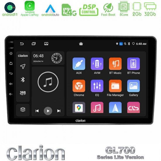 Clarion GL700 Lite Series 8Core Android11 2+32GB VW Passat Navigation Multimedia Tablet 9 Με Carplay -amp; Android Auto Clarion GL700 Lite Series 8Core Android11 2+32GB VW Passat Navigation Multimedia Tablet 9 Με Carplay -amp; Android Auto