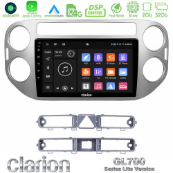 Clarion GL700 Lite Series 8Core Android11 2+32GB VW Tiguan Navigation Multimedia Tablet 9 Με Carplay -amp; Android Auto