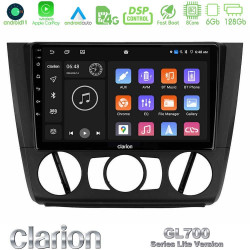 Clarion GL700 Lite Series 8Core Android11 6+128GB BMW 1Series E81/E82/E87/E88 (MANUAL A/C) Navigation Multimedia Tablet 9 Με Carplay -amp; Android Auto