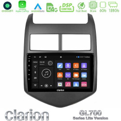 Clarion GL700 Lite Series 8Core Android11 6+128GB Chevrolet Aveo 2011-2017 Navigation Multimedia Tablet 9 Με Carplay -amp; Android Auto