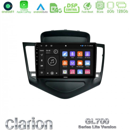 Clarion GL700 Lite Series 8Core Android11 6+128GB Chevrolet Cruze 2009-2012 Navigation Multimedia Tablet 9 Με Carplay -amp; Android Auto Clarion GL700 Lite Series 8Core Android11 6+128GB Chevrolet Cruze 2009-2012 Navigation Multimedia Tablet 9 Με Carplay -amp; Android Auto