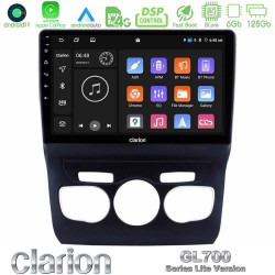 Clarion GL700 Lite Series 8Core Android11 6+128GB Citroen C4L Navigation Multimedia Tablet 10 Με Carplay -amp; Android Auto