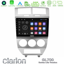 Clarion GL700 Lite Series 8Core Android11 6+128GB Dodge Caliber 2006-2011 Navigation Multimedia Tablet 10 Με Carplay -amp; Android Auto