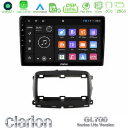 Clarion GL700 Lite Series 8Core Android11 6+128GB  Fiat 500 2016-gt; Navigation Multimedia Tablet 9 Με Carplay -amp; Android Auto