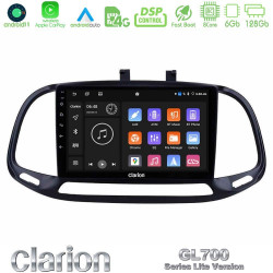 Clarion GL700 Lite Series 8Core Android11 6+128GB Fiat Doblo 2015-2022 Navigation Multimedia Tablet 9 Με Carplay -amp; Android Auto