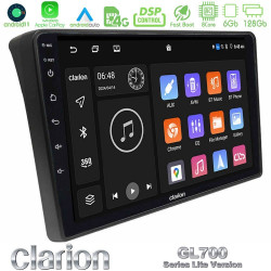 Clarion GL700 Lite Series 8Core Android11 6+128GB Fiat Ducato/Citroen Jumper/Peugeot Boxer Navigation Multimedia Tablet 9 Με Carplay -amp; Android Auto