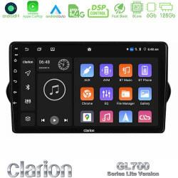 Clarion GL700 Lite Series 8Core Android11 6+128GB Fiat Tipo 2015-2022 (Sedan) Navigation Multimedia Tablet 9 Με Carplay -amp; Android Auto