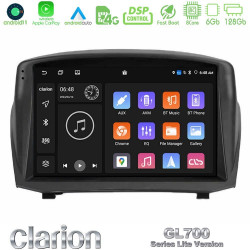 Clarion GL700 Lite Series 8Core Android11 6+128GB Ford Fiesta 2008-2012 Navigation Multimedia Tablet 9 (Oem Style) Με Carplay -amp; Android Auto