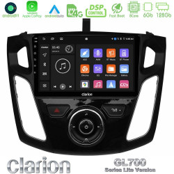 Clarion GL700 Lite Series 8Core Android11 6+128GB Ford Focus 2012-2018 Navigation Multimedia Tablet 9 Με Carplay -amp; Android Auto