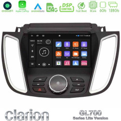 Clarion GL700 Lite Series 8Core Android11 6+128GB Ford Kuga/C-Max 2013-2019 Navigation Multimedia Tablet 9 Με Carplay -amp; Android Auto
