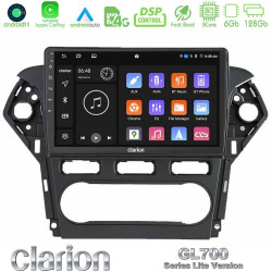 Clarion GL700 Lite Series 8Core Android11 6+128GB Ford Mondeo 2011-2014 Navigation Multimedia Tablet 10 Με Carplay -amp; Android Auto