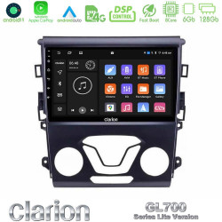 Clarion GL700 Lite Series 8Core Android11 6+128GB Ford Mondeo 2014-2017 Navigation Multimedia Tablet 9 Με Carplay -amp; Android Auto