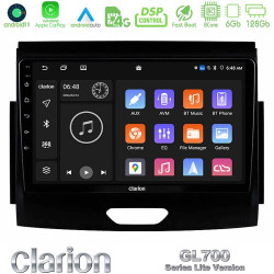 Clarion GL700 Lite Series 8Core Android11 6+128GB Ford Ranger 2017-2022 Navigation Multimedia Tablet 9 Με Carplay -amp; Android Auto