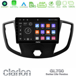 Clarion GL700 Lite Series 8Core Android11 6+128GB Ford Transit 2014-gt; Navigation Multimedia Tablet 9 Με Carplay -amp; Android Auto