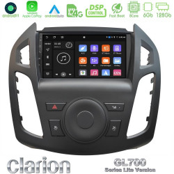 Clarion GL700 Lite Series 8Core Android11 6+128GB Ford Transit Connect Navigation Multimedia Tablet 9 Με Carplay -amp; Android Auto