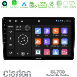 Clarion GL700 Lite Series 8Core Android11 6+128GB Ford Transit/Tourneo Custom 2019-2024 Navigation Multimedia Tablet 9 Με Carplay -amp; Android Auto