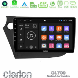 Clarion GL700 Lite Series 8Core Android11 6+128GB Honda Insight 2009-2015 Navigation Multimedia Tablet 9 Με Carplay -amp; Android Auto