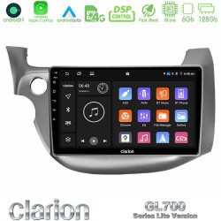 Clarion GL700 Lite Series 8Core Android11 6+128GB Honda Jazz 2009-2013 Navigation Multimedia Tablet 10 Με Carplay -amp; Android Auto