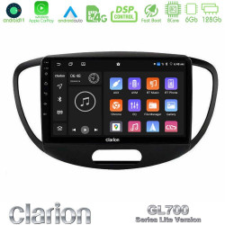 Clarion GL700 Lite Series 8Core Android11 6+128GB Hyundai i10 2008-2014 Navigation Multimedia Tablet 9 Με Carplay -amp; Android Auto