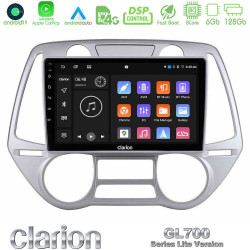 Clarion GL700 Lite Series 8Core Android11 6+128GB Hyundai i20 2009-2012 Auto A/C Navigation Multimedia Tablet 9 Με Carplay -amp; Android Auto