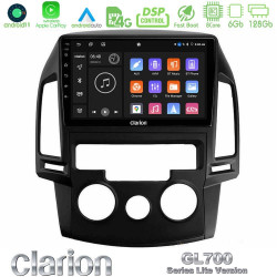 Clarion GL700 Lite Series 8Core Android11 6+128GB Hyundai i30 2007-2012 Manual A/C Navigation Multimedia Tablet 9 Με Carplay -amp; Android Auto