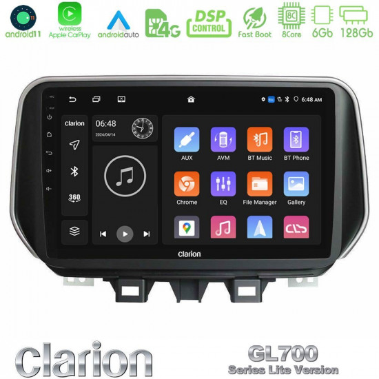 Clarion GL700 Lite Series 8Core Android11 6+128GB Hyundai ix35 Navigation Multimedia Tablet 10 Με Carplay -amp; Android Auto Clarion GL700 Lite Series 8Core Android11 6+128GB Hyundai ix35 Navigation Multimedia Tablet 10 Με Carplay -amp; Android Auto