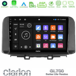 Clarion GL700 Lite Series 8Core Android11 6+128GB Hyundai Kona 2018-2023 Navigation Multimedia Tablet 10 Με Carplay -amp; Android Auto