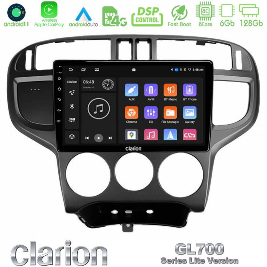 Clarion GL700 Lite Series 8Core Android11 6+128GB Hyundai Matrix 2001-2010 Navigation Multimedia Tablet 9 Με Carplay -amp; Android Auto Clarion GL700 Lite Series 8Core Android11 6+128GB Hyundai Matrix 2001-2010 Navigation Multimedia Tablet 9 Με Carplay -amp; Android Auto
