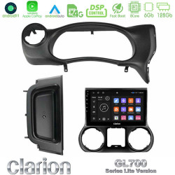 Clarion GL700 Lite Series 8Core Android11 6+128GB Jeep Wrangler 2014-2017 Navigation Multimedia Tablet 9 Με Carplay -amp; Android Auto