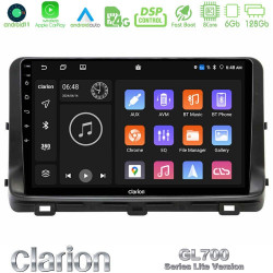 Clarion GL700 Lite Series 8Core Android11 6+128GB Kia Ceed 2018-2023 Navigation Multimedia Tablet 9 Με Carplay -amp; Android Auto