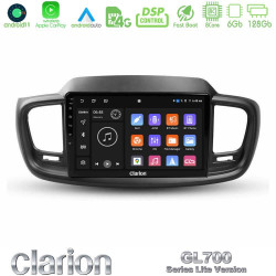 Clarion GL700 Lite Series 8Core Android11 6+128GB Kia Sorento 2018-2021 Navigation Multimedia Tablet 9 Με Carplay -amp; Android Auto