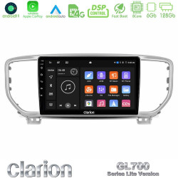 Clarion GL700 Lite Series 8Core Android11 6+128GB Kia Sportage 2018-2021 Navigation Multimedia Tablet 9 Με Carplay -amp; Android Auto