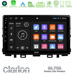 Clarion GL700 Lite Series 8Core Android11 6+128GB Kia Stonic Navigation Multimedia Tablet 9 Με Carplay -amp; Android Auto