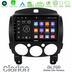 Clarion GL700 Lite Series 8Core Android11 6+128GB Mazda 2 2008-2014 Navigation Multimedia Tablet 9 Με Carplay -amp; Android Auto