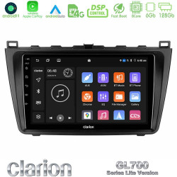 Clarion GL700 Lite Series 8Core Android11 6+128GB Mazda 6 2008-2012 Navigation Multimedia Tablet 9 Με Carplay -amp; Android Auto