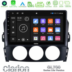 Clarion GL700 Lite Series 8Core Android11 6+128GB Mazda MX-5 2006-2008 Navigation Multimedia Tablet 9 Με Carplay -amp; Android Auto