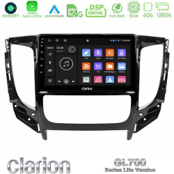 Clarion GL700 Lite Series 8Core Android11 6+128GB Mitsubishi L200 2016-gt; -amp; Fiat Fullback (Auto A/C) Navigation Multimedia Tablet 9 Με Carplay -amp; Android A
